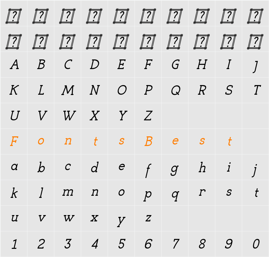 Eligible Character Map