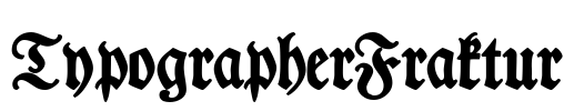 TypographerFraktur Font Image