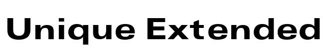 Unique Extended Font Image