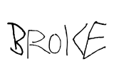 Broke Font Image