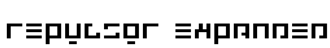 Repulsor Expanded Font Image