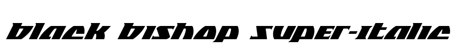 Black Bishop Super-Italic