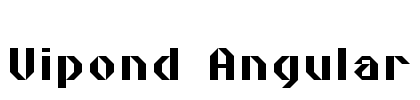 Vipond Angular Font Image