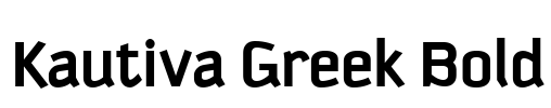 Kautiva Greek Bold Font Image