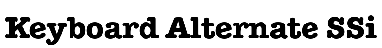 Keyboard Alternate SSi