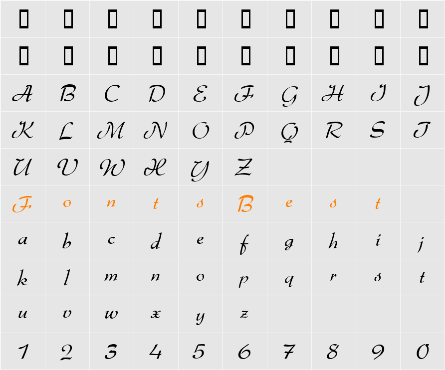 Gabrielle Character Map
