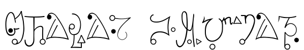 Zhayad Normal Font Image