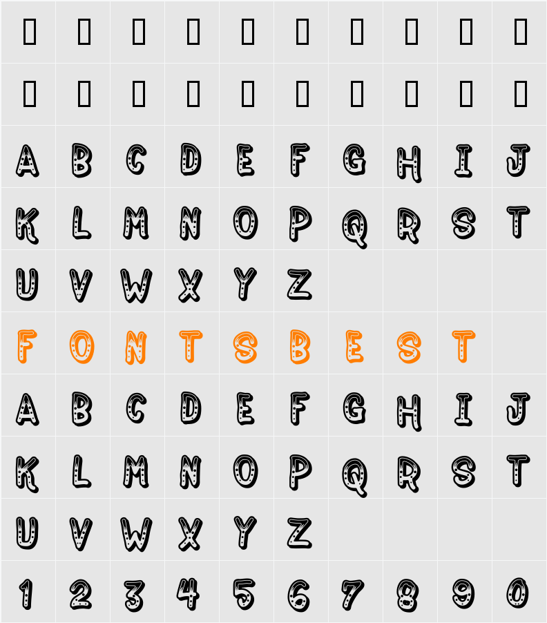 Jokewood Character Map