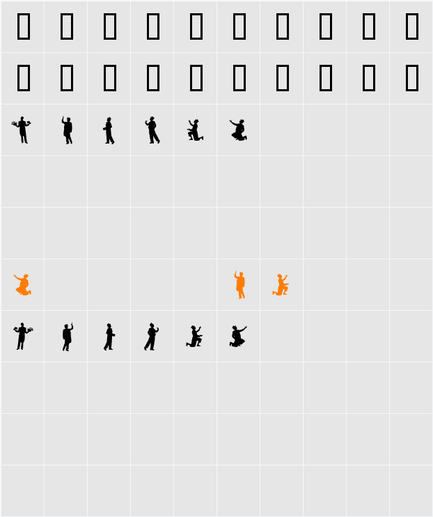 curtain call Character Map