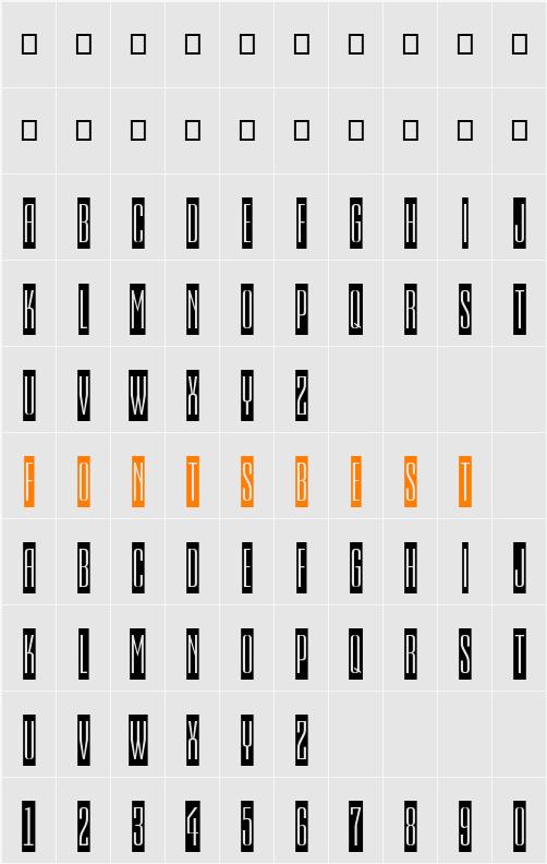 a_EmpirialCm Character Map