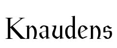 Knaudens Font Image