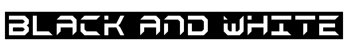 black and white Font Image