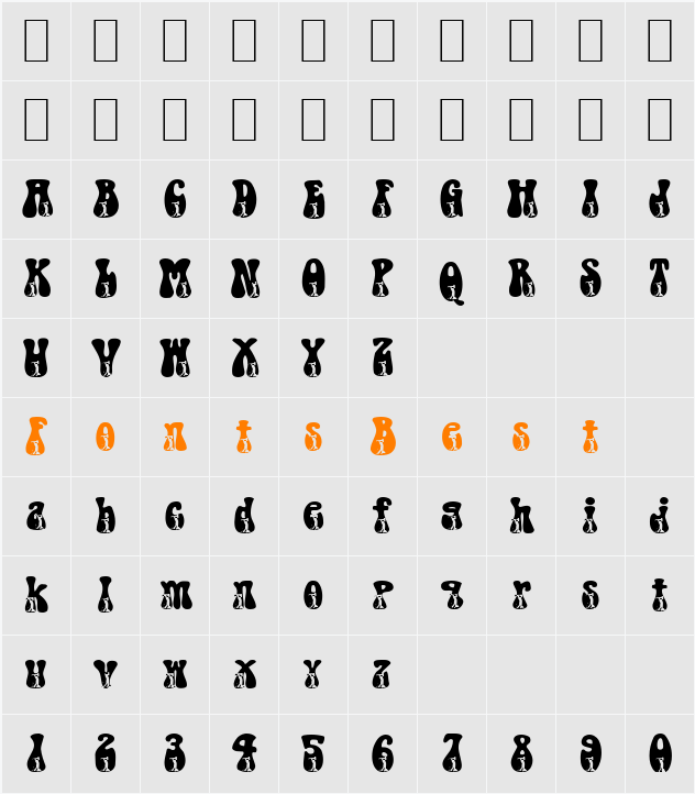 Golf Becker Character Map