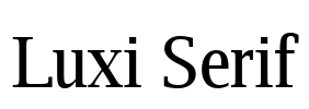 Luxi Serif Font Image