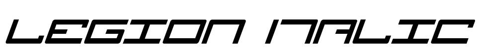Legion Italic Font Image