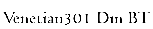 Venetian301 Dm BT Font Image