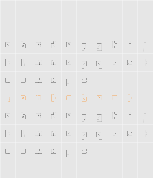 babybox Character Map