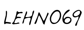 LEHN069 Font Image