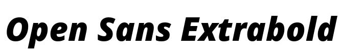 Open Sans Extrabold