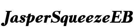 JasperSqueezeEB Font Image