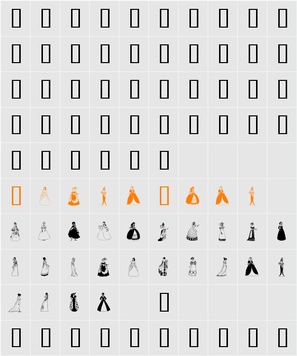 Elegance Character Map