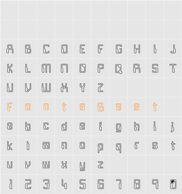 Future Hollow Character Map