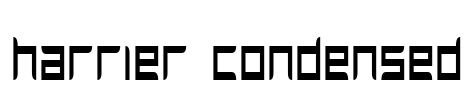 Harrier Condensed Font Image