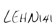 LEHN141 Font Image