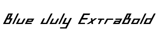 Blue July ExtraBold