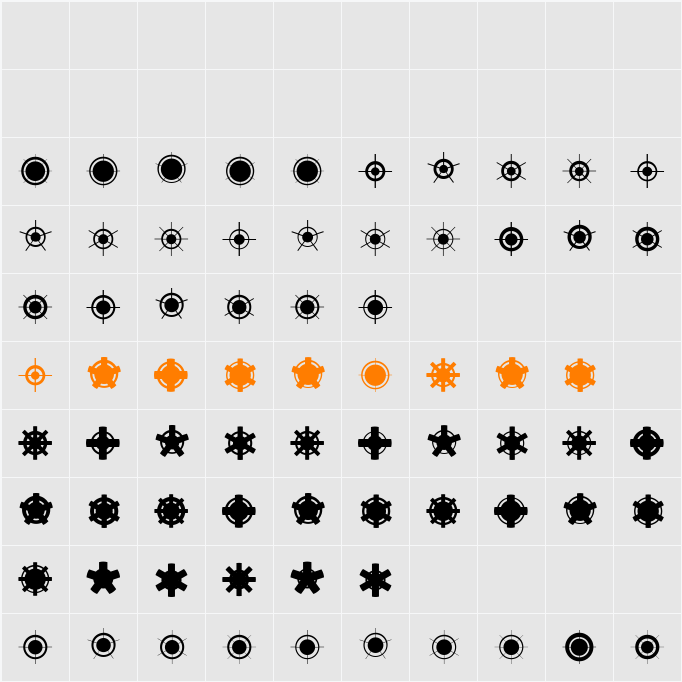 Jiraijirai Character Map