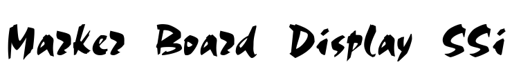 Marker Board Display SSi Font Image