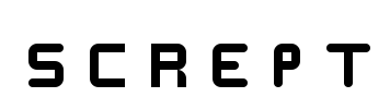 SCREPT  Font Image