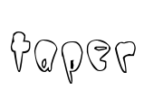 Taper Font Image