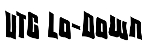 VTC Lo-Down Font Image