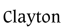 Clayton Font Image