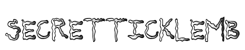 SecretTickleMB Font Image