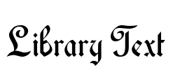 Library Text Font Image