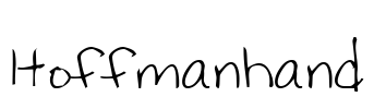 Hoffmanhand Font Image