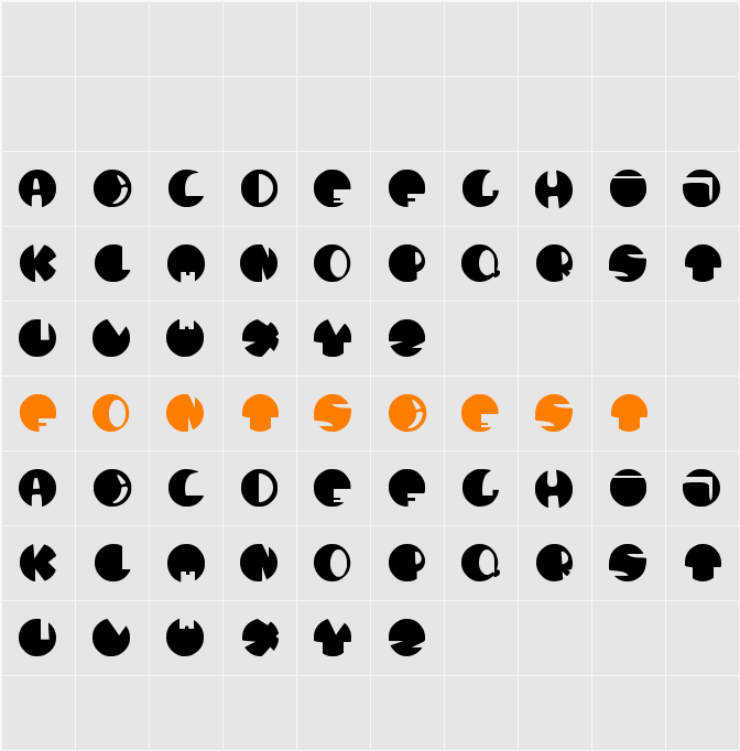 dhe balon Character Map