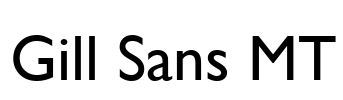 Gill Sans MT