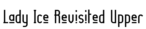 Lady Ice Revisited Upper Font Image