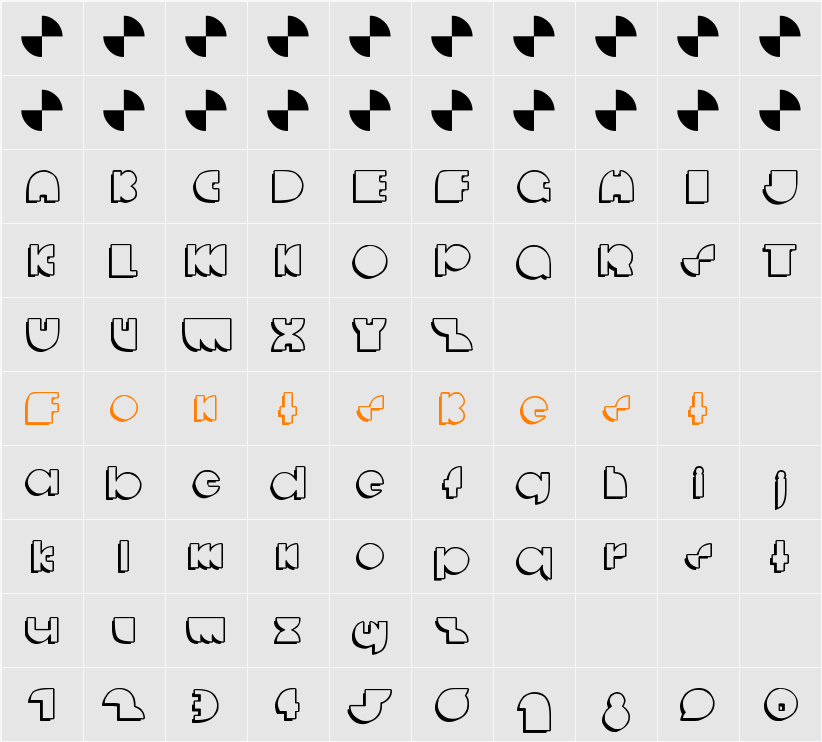 deccodisco_casual Character Map