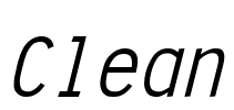 Clean Font Image