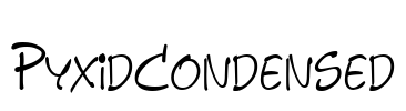 PyxidCondensed Font Image