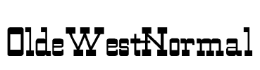 OldeWest-Normal Font Image