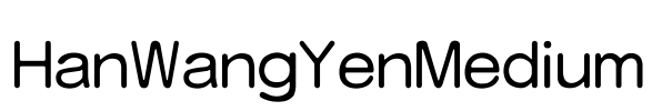 HanWangYenMedium Font Image