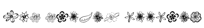 MTF Flower Doodles Font Image