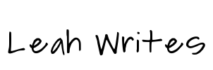 Leah Writes Font Image