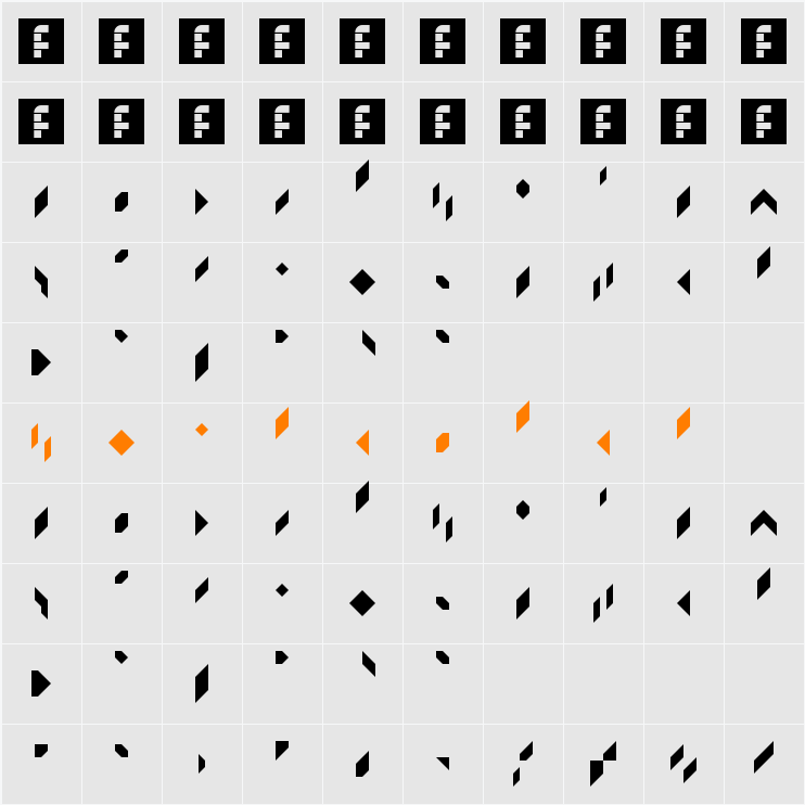 zuptype_SIM Character Map