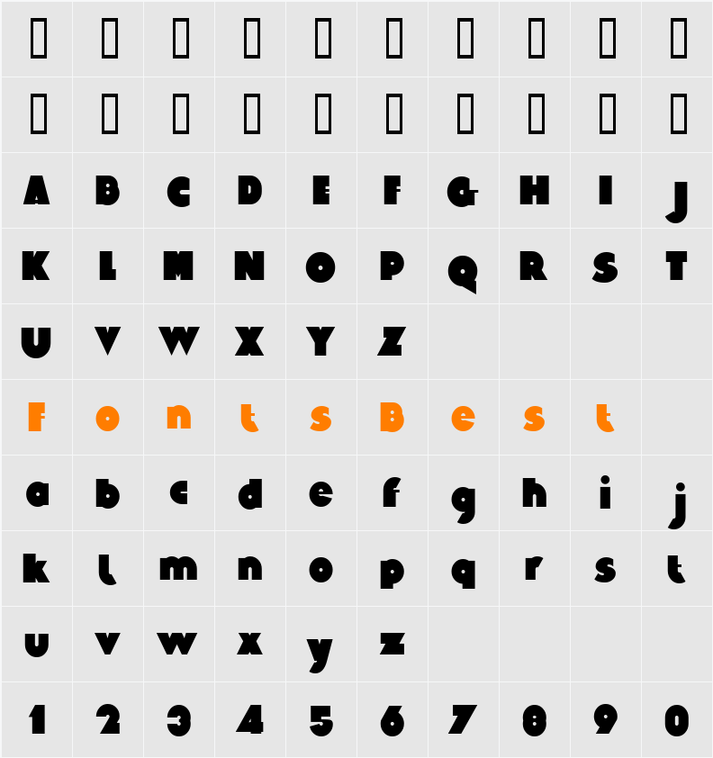 Eygptian Character Map